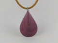 Amaranthholz-Oloid Schmuckanhänger 36mm x 24mm AM2H