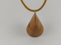 Apfelholz-Oloid Schmuckanhänger 36mm x 24mm A8H